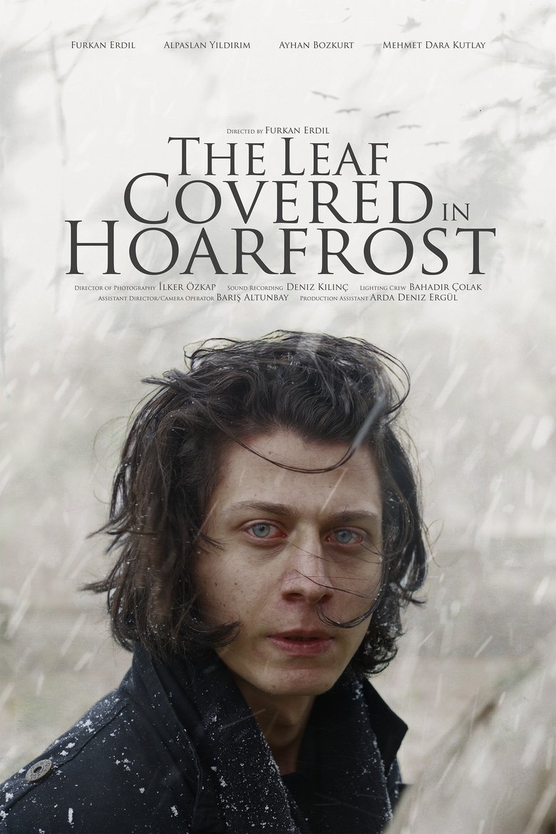 Poster of The Leaf Covered in Hoarfrost