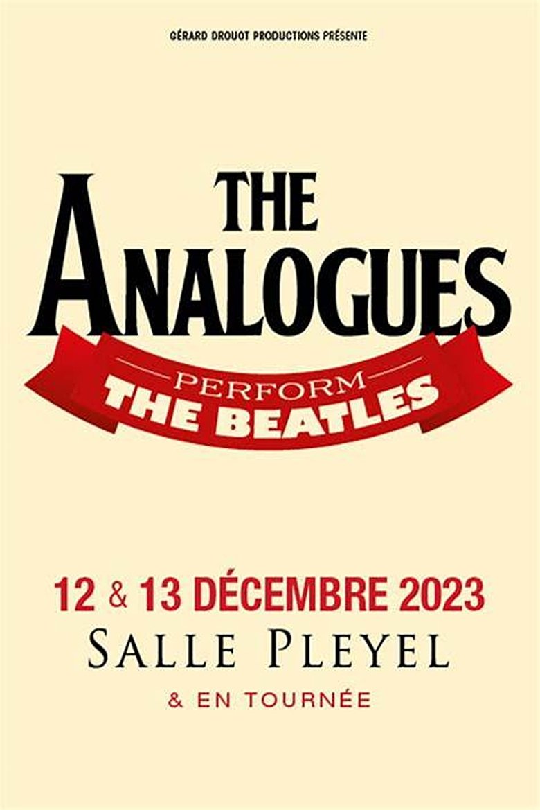 Poster of Hommage to the Beatles The Analogues at Paris' Salle Pleyel