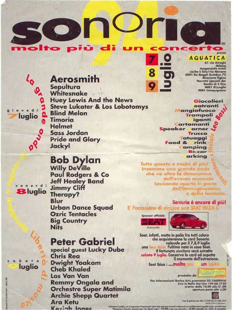 Poster of Whitesnake in Concert - Sonoria Festival at Acquatica Park
