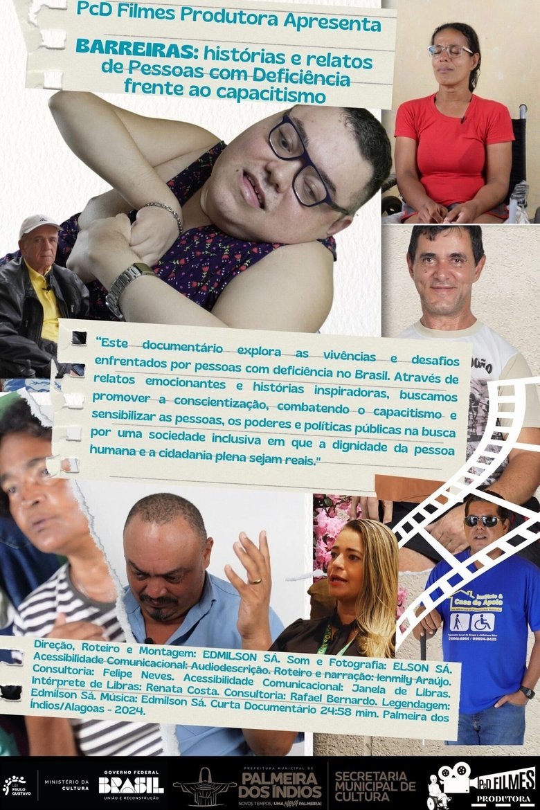 Poster of Barreiras: Histórias e relatos de pessoas com deficiência frente ao capacitismo