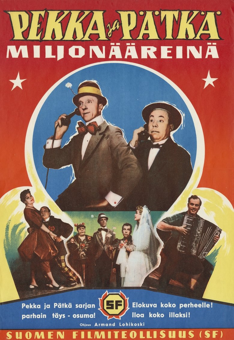 Poster of Pekka ja Pätkä miljonääreinä