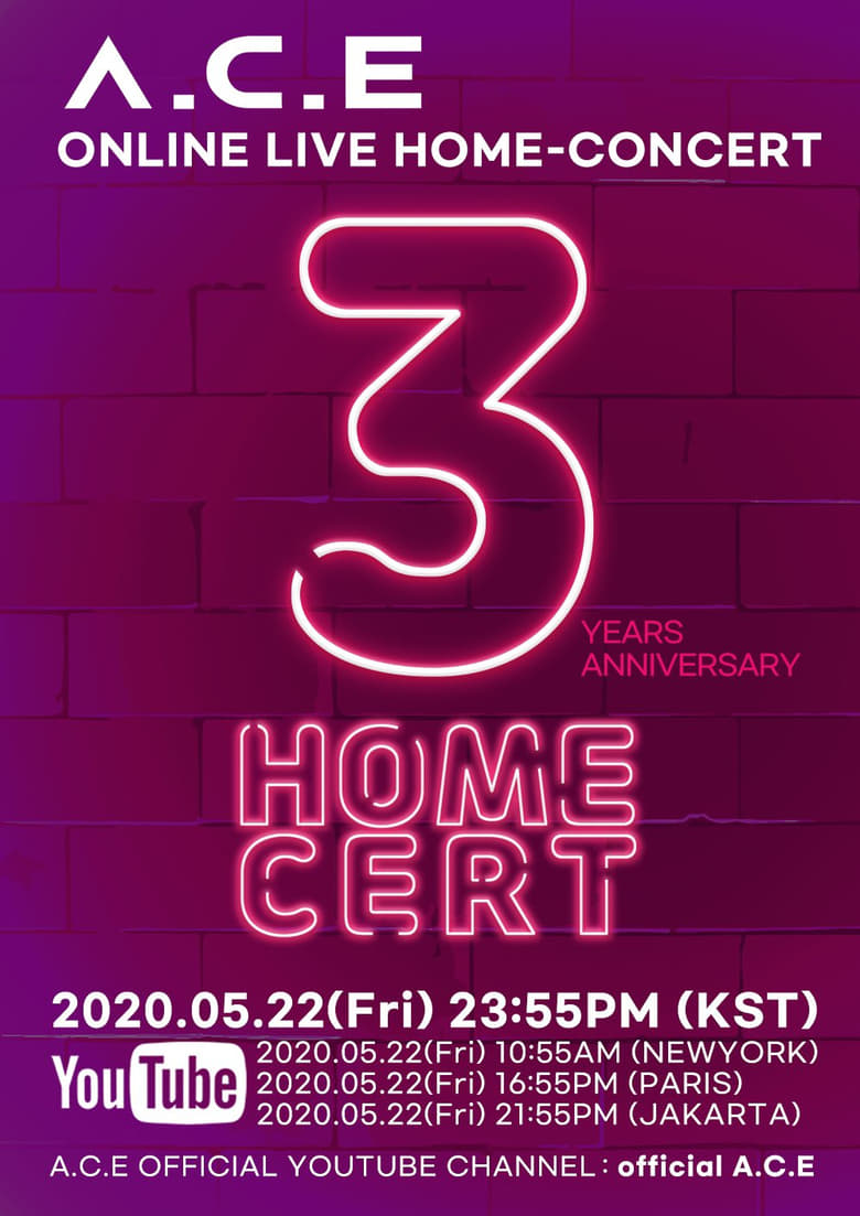 Poster of A.C.E 'HOMECERT' 3RD DEBUT-ANNIVERSARY