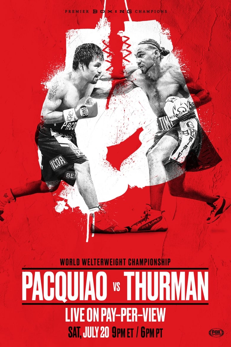 Poster of Manny Pacquiao vs. Keith Thurman