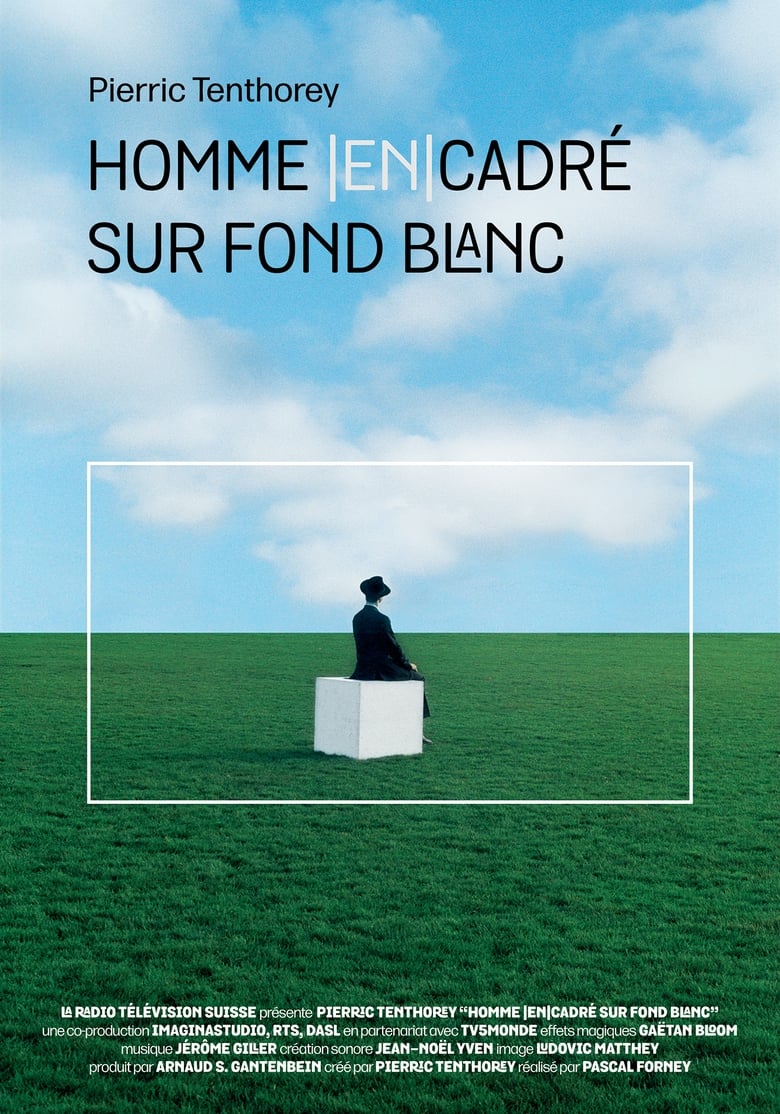 Poster of Homme Cadré sur Fond Blanc