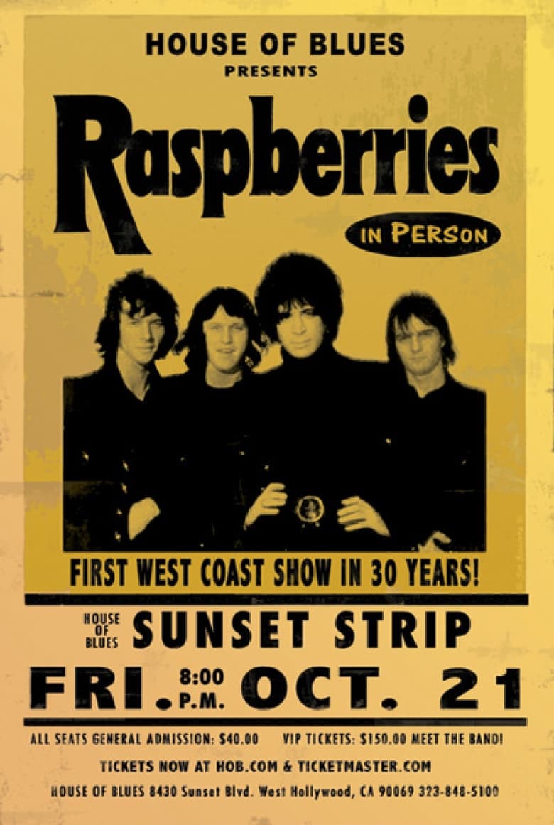 Poster of Raspberries: Live on Sunset Strip