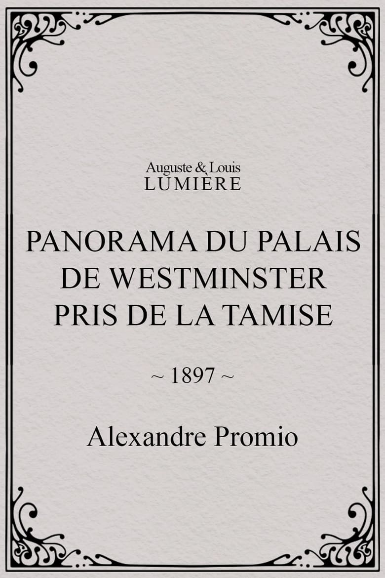 Poster of Panorama du palais de Westminster pris de la Tamise