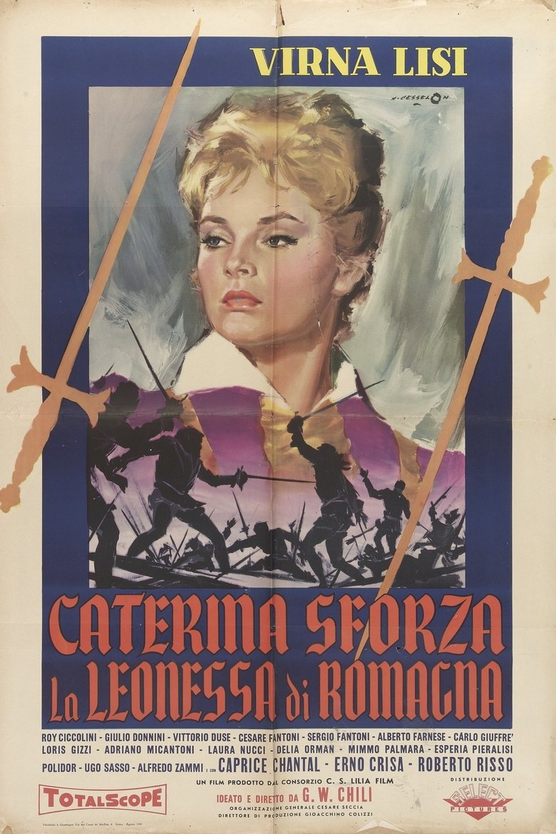 Poster of Caterina Sforza, the lioness of Romagna