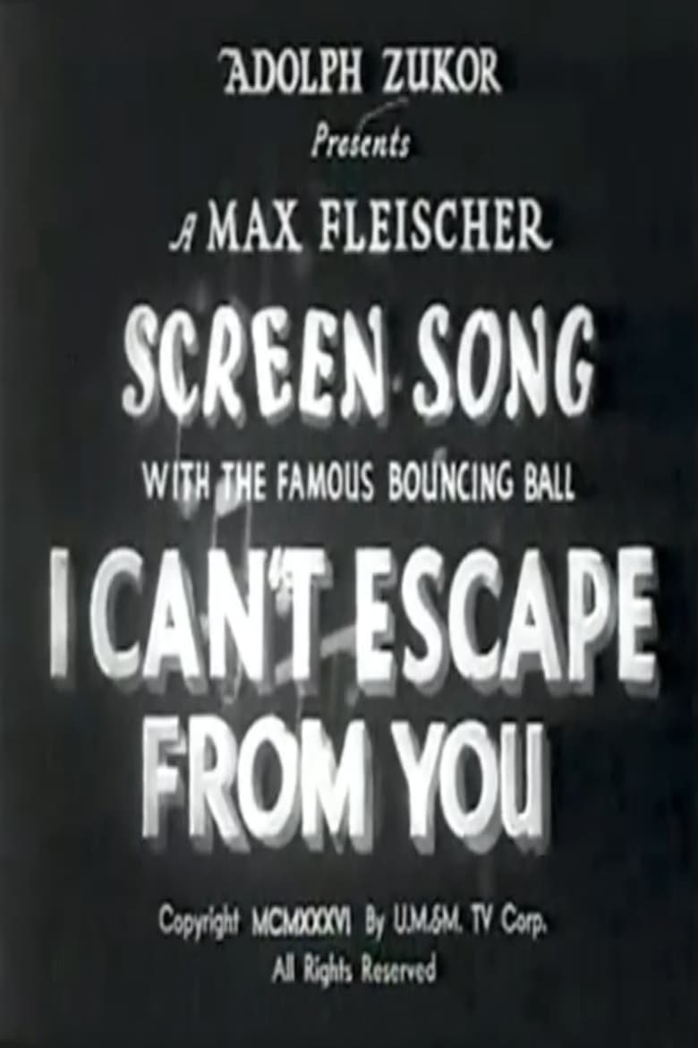 Poster of I Can't Escape from You