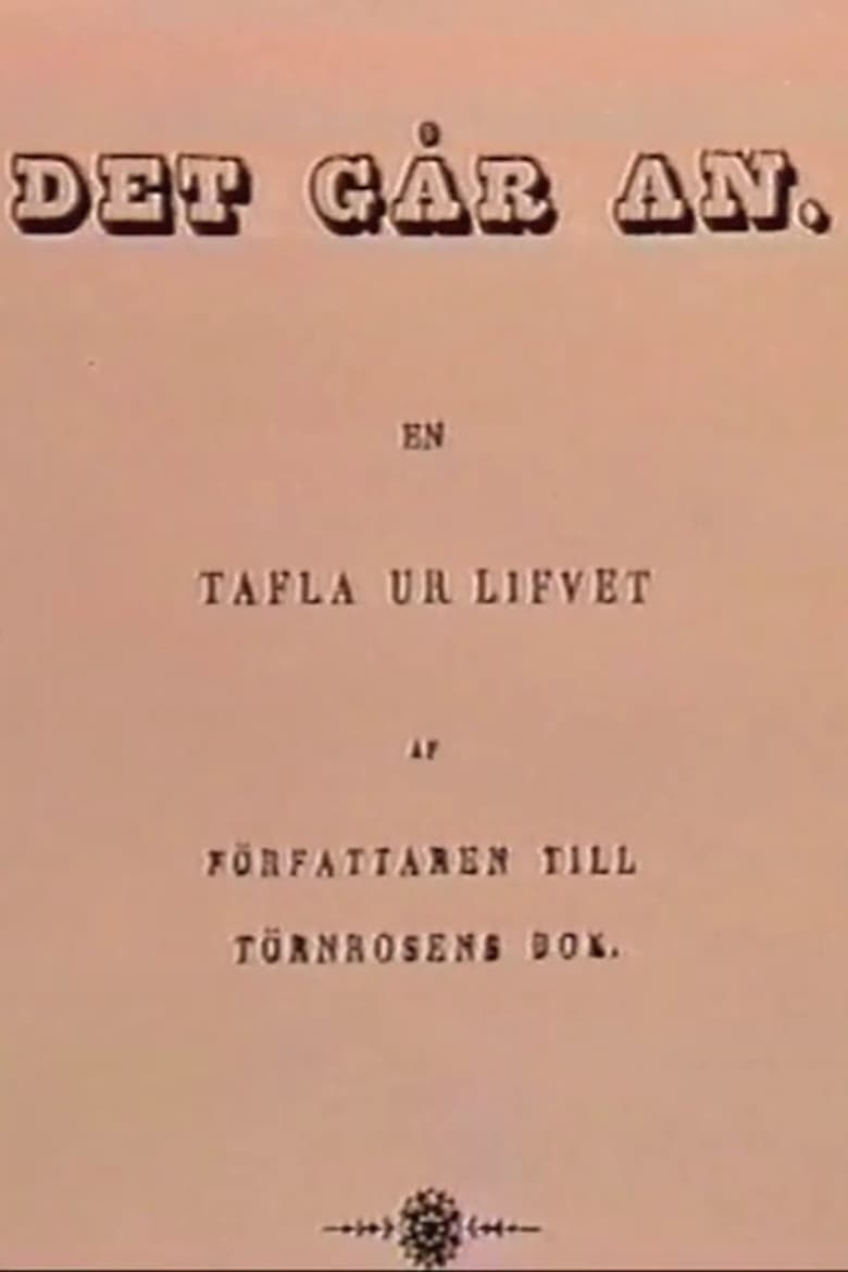 Poster of Det går an