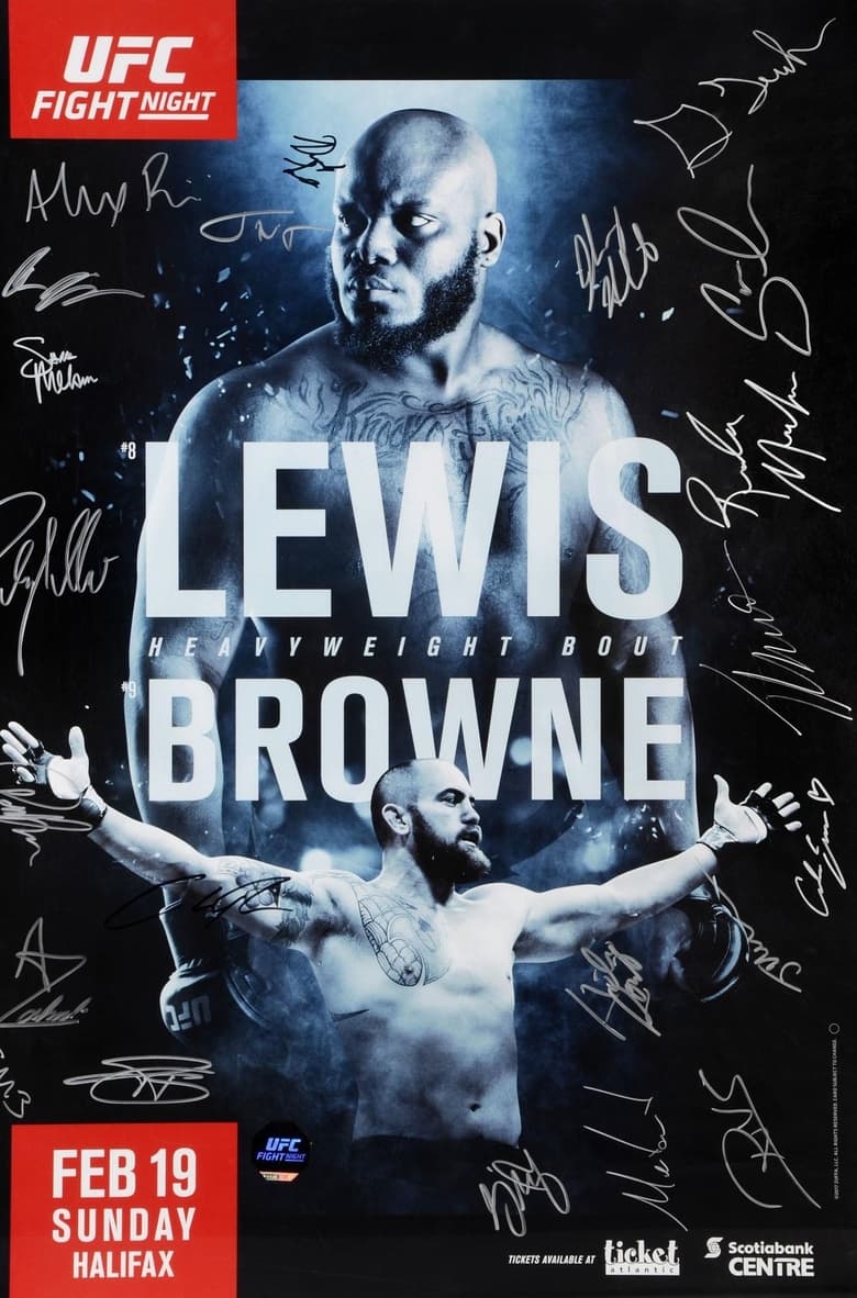 Poster of UFC Fight Night 105: Lewis vs. Browne