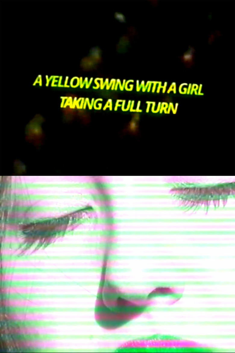 Poster of A Yellow Swing with a Girl Taking a Full Turn