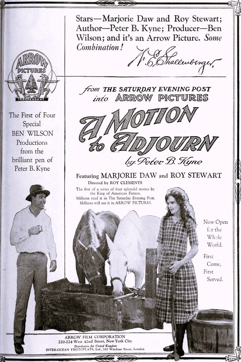 Poster of A Motion to Adjourn