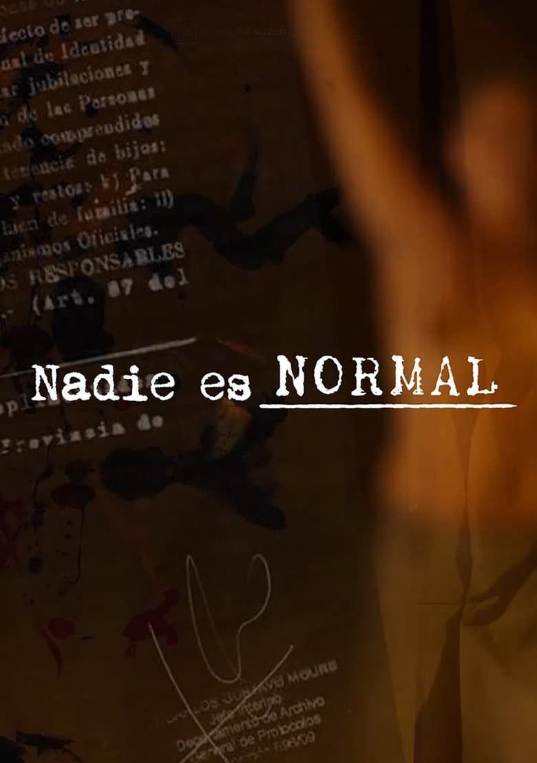 Poster of Nadie es normal