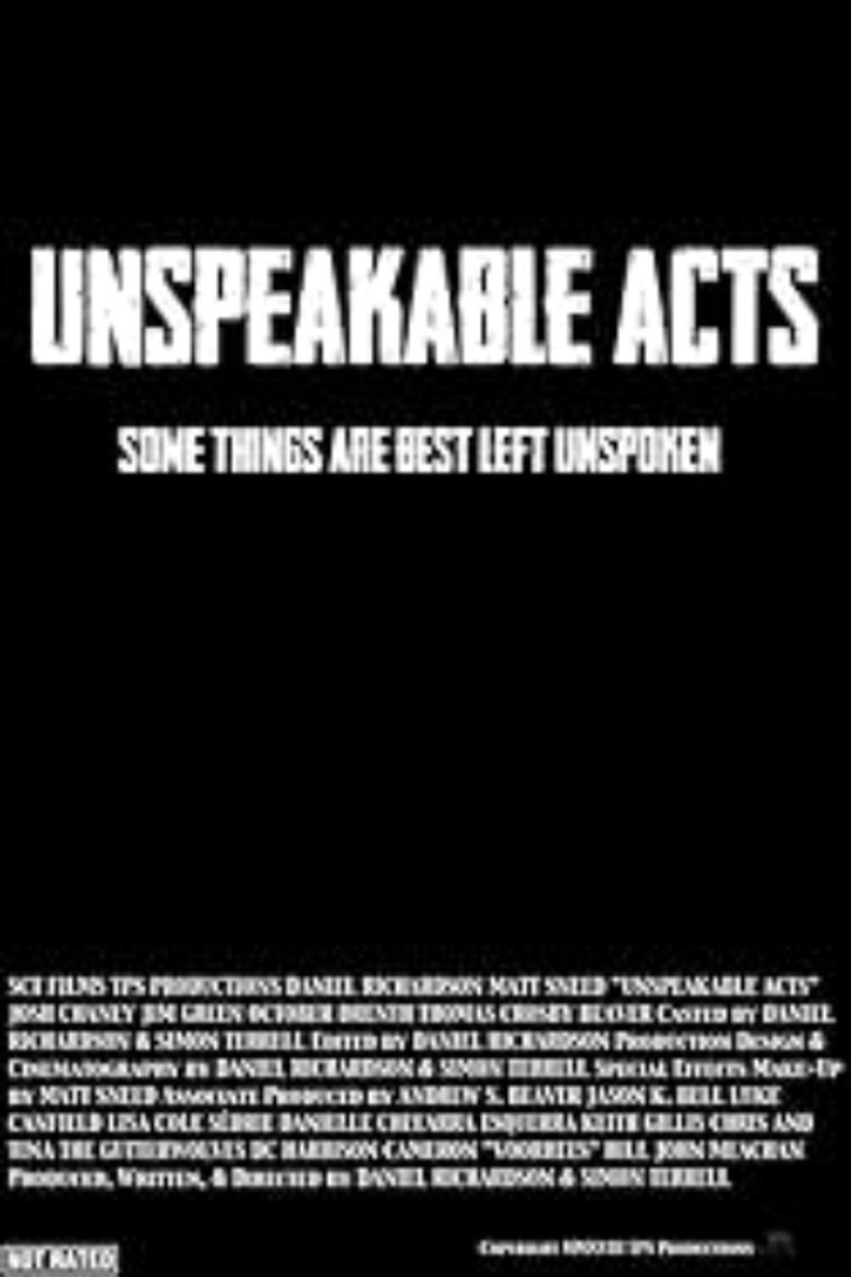 Poster of Unspeakable Acts