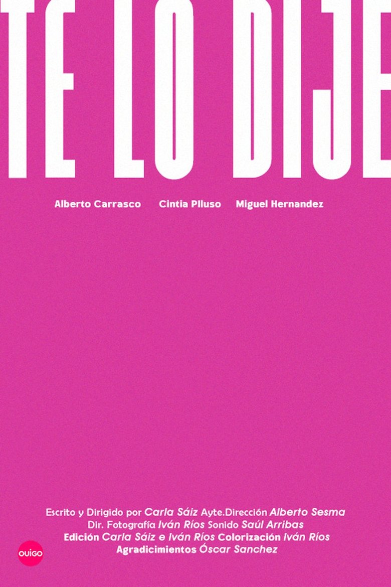 Poster of Te Lo Dije