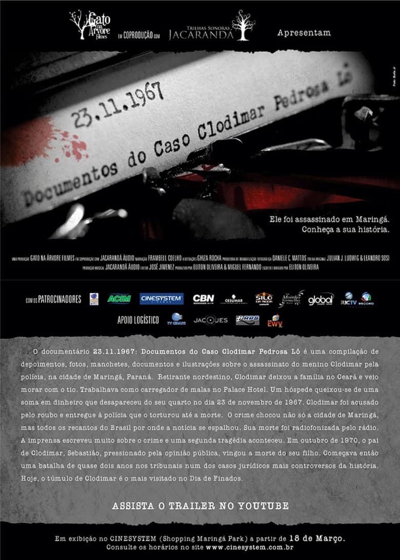 Poster of 23.11.1967: Documentos do Caso Clodimar Pedrosa Lô