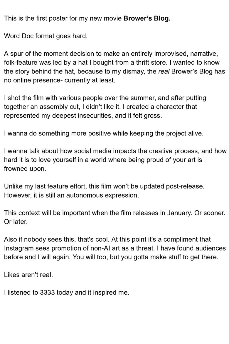 Poster of Brower's Blog
