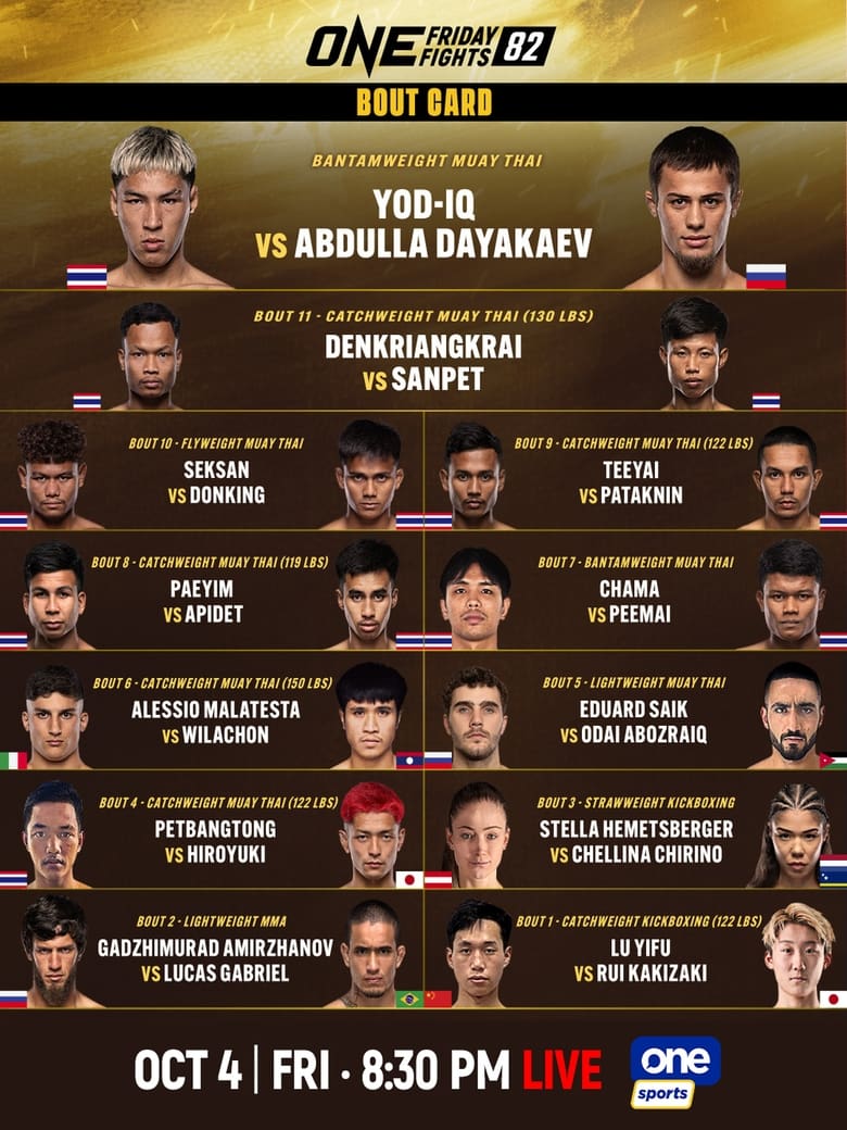 Poster of ONE Friday Fights 82: Yod-IQ vs. Dayakaev