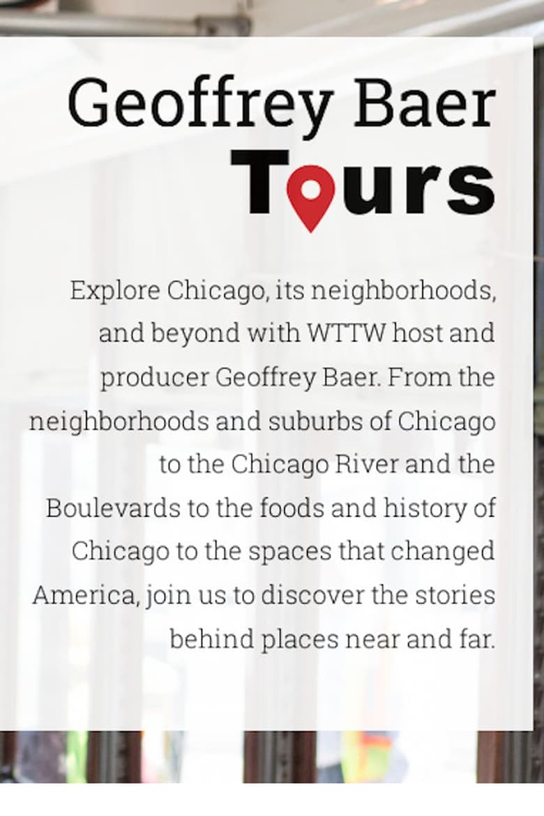 Poster of Chicago Tours with Geoffrey Baer