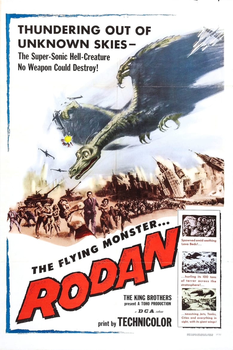 Poster of Rodan! The Flying Monster!