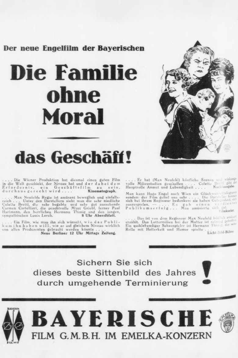 Poster of Die Familie ohne Moral