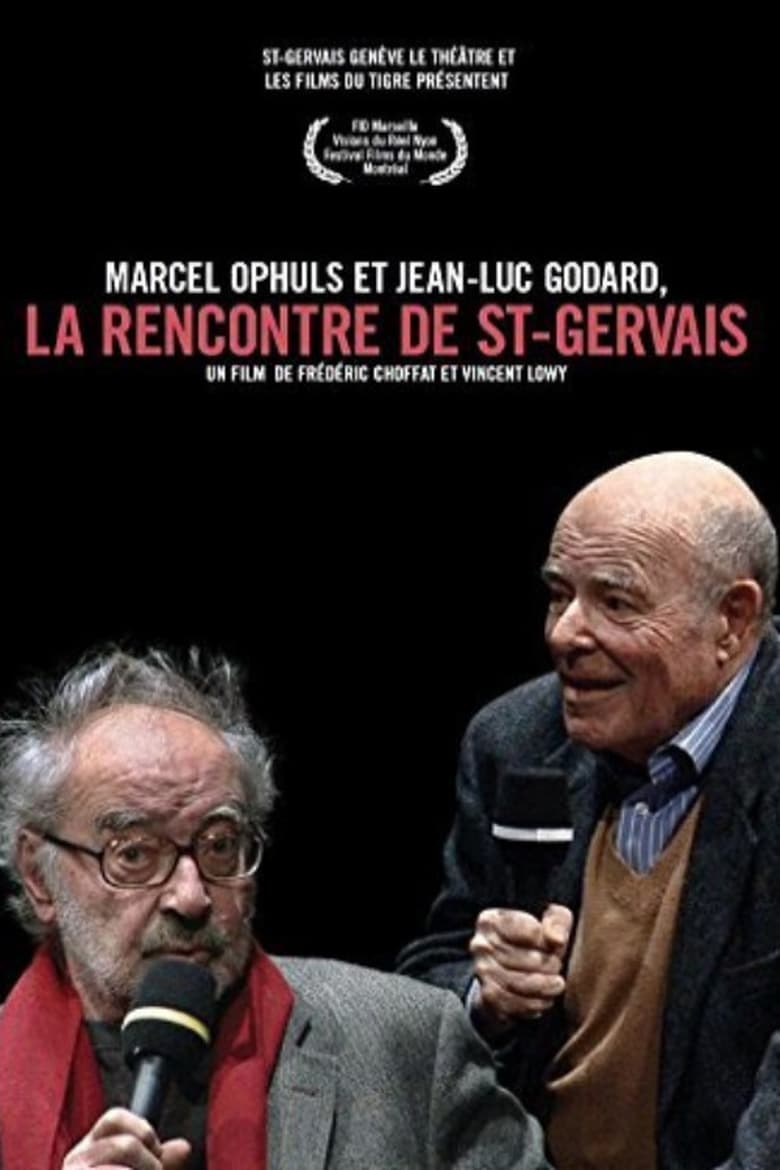 Poster of Marcel Ophuls et Jean-Luc Godard, La rencontre de St-Gervais