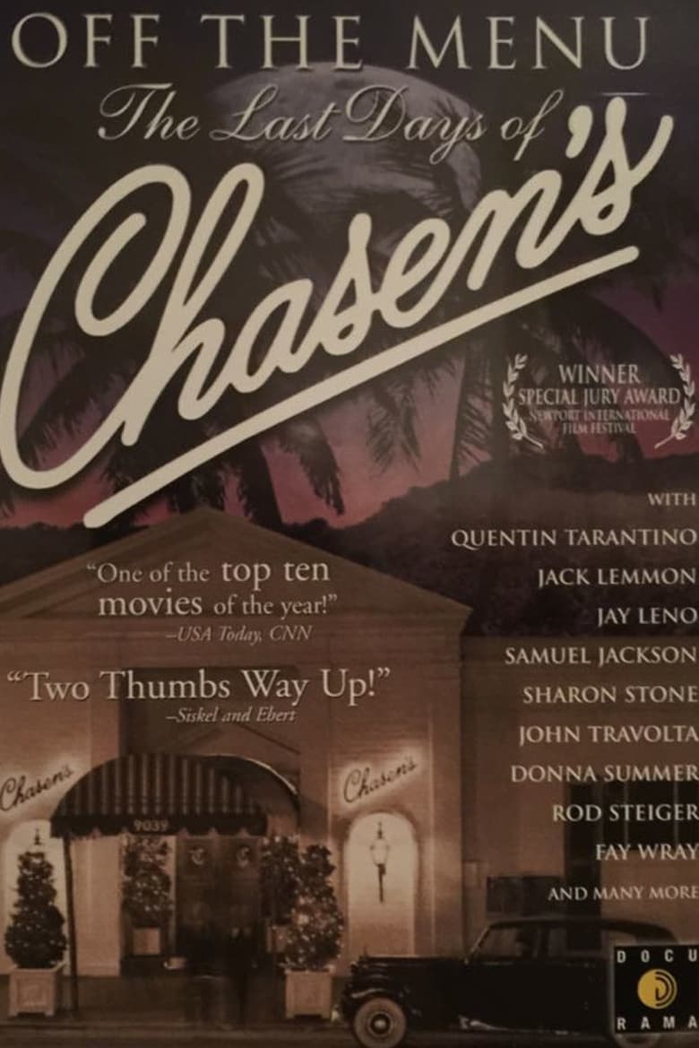 Poster of Off the Menu: The Last Days of Chasen's