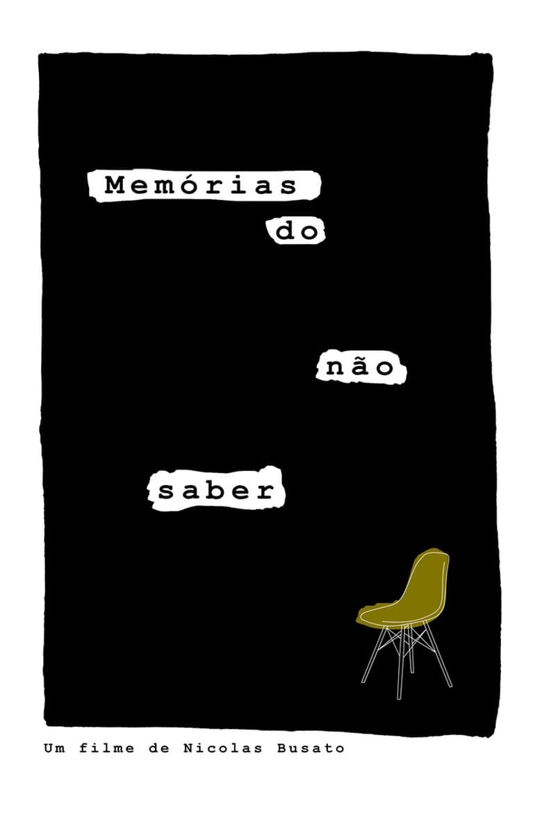 Poster of Memórias do não saber