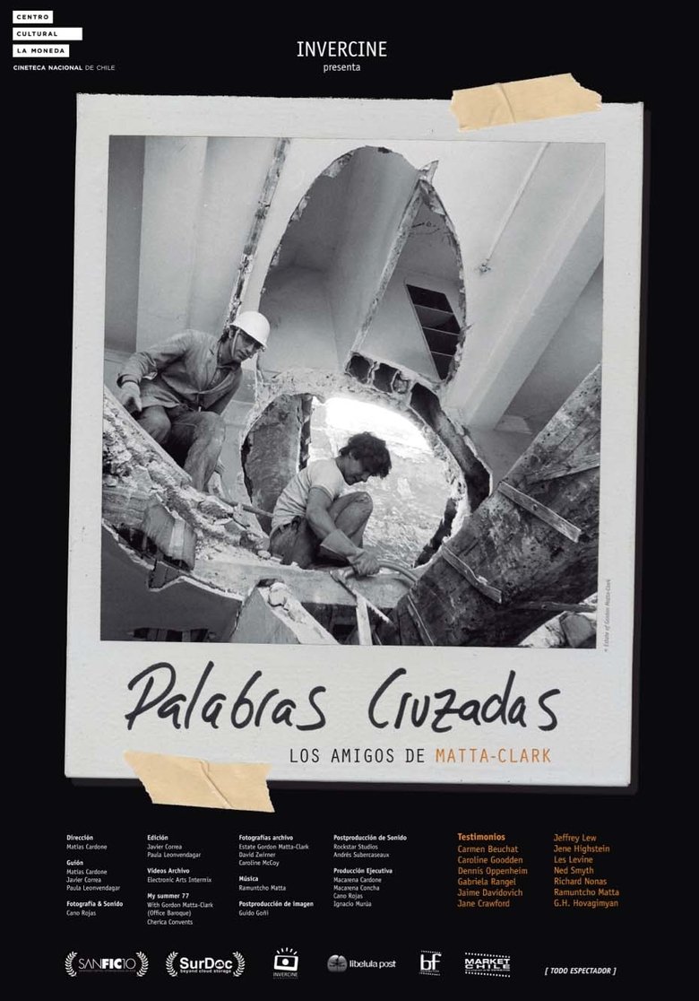 Poster of Palabras cruzadas: los amigos de Matta-Clark