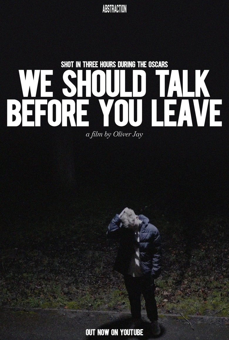 Poster of We Should Talk Before You Leave
