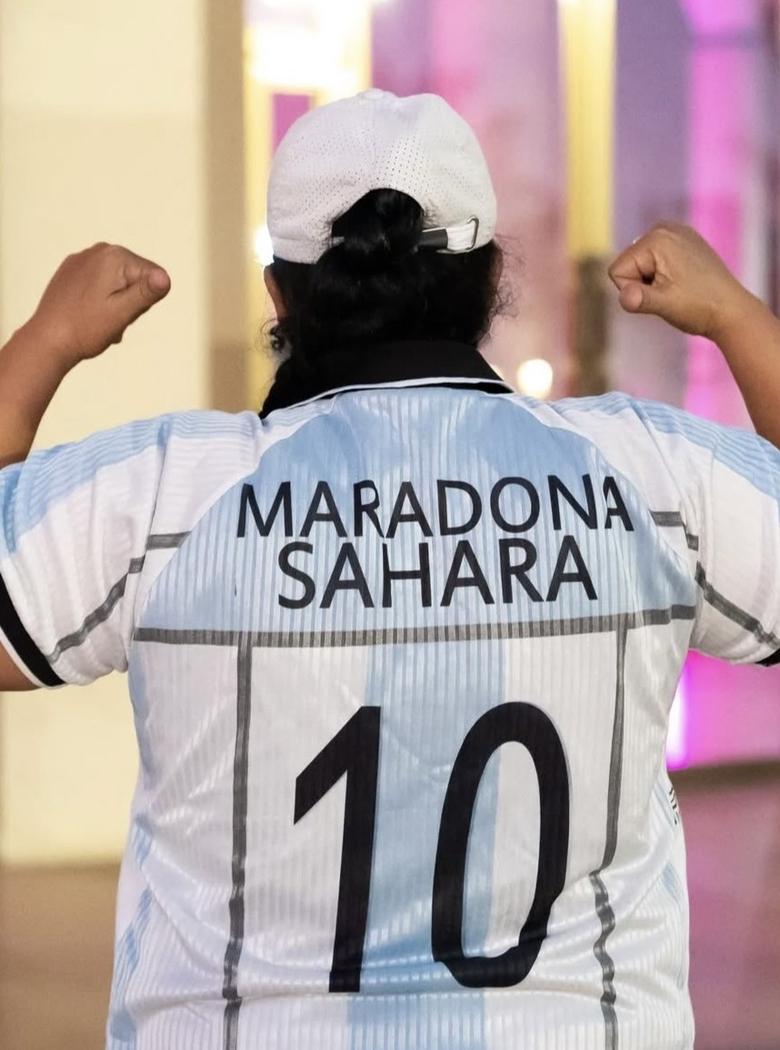 Poster of Maradona of the Sahara