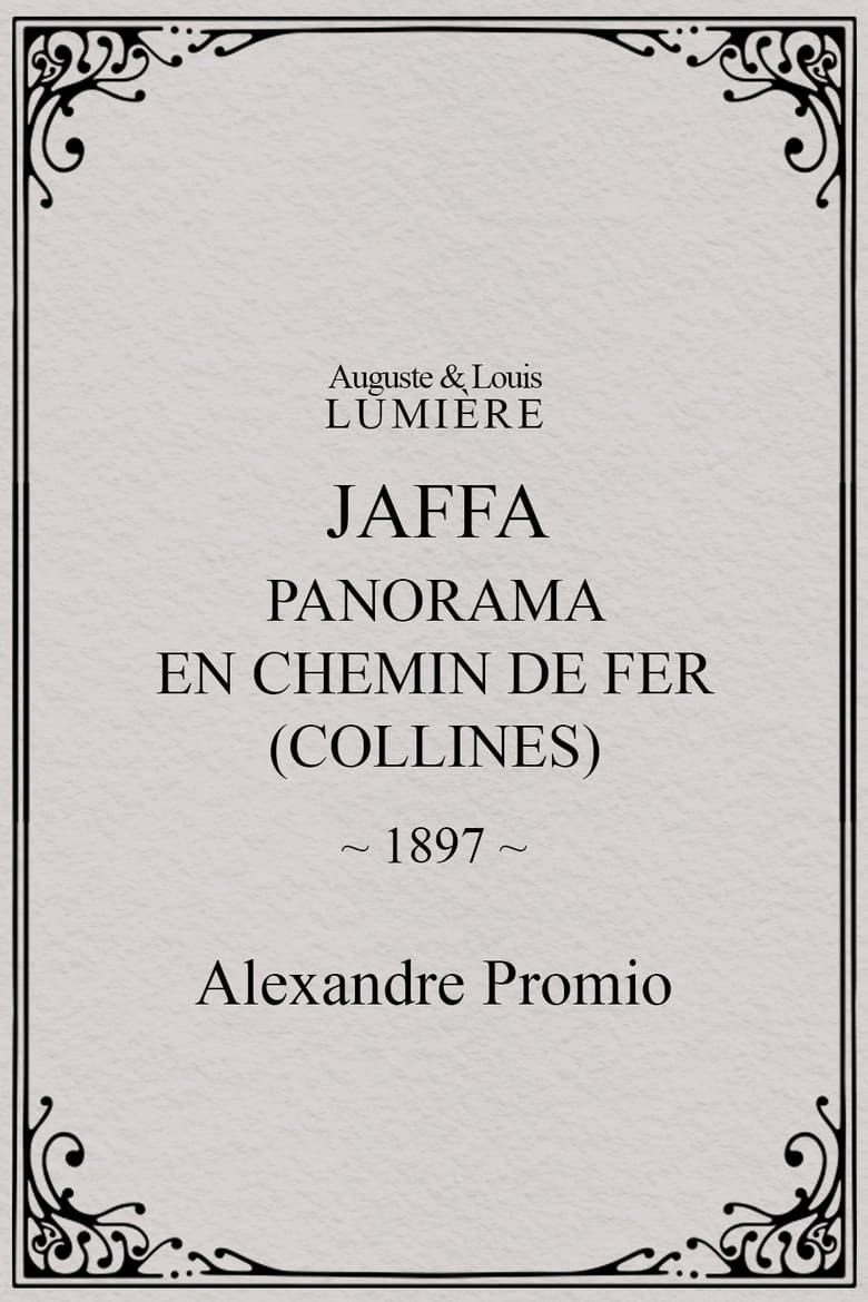 Poster of Jaffa : panorama en chemin de fer (collines)