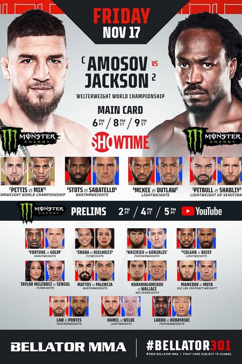 Poster of Bellator 301: Amosov vs. Jackson