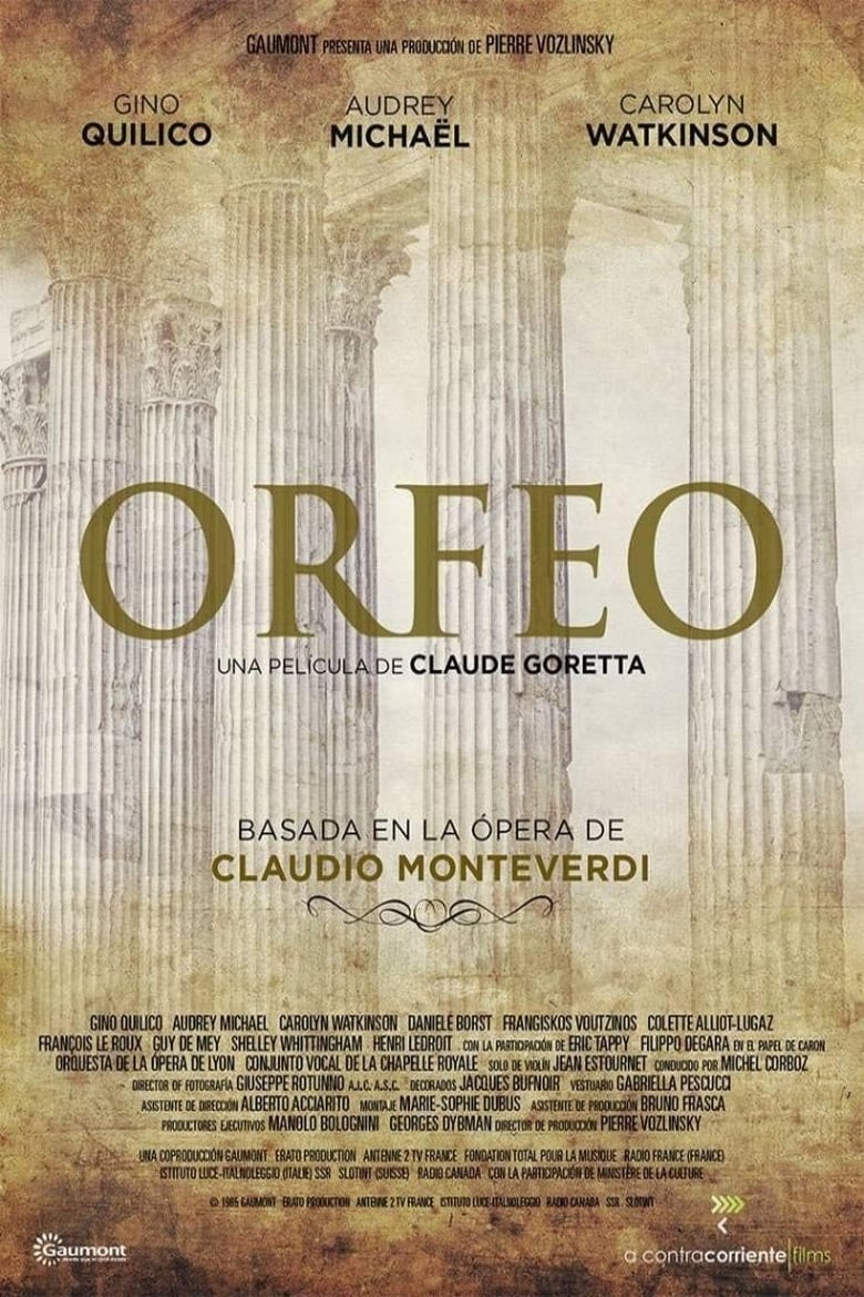 Poster of La Favola d'Orfeo