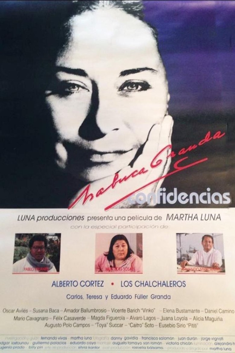 Poster of Chabuca Granda... Confidences