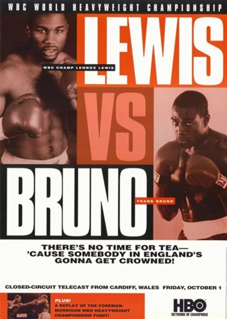 Poster of Lennox Lewis vs. Frank Bruno | WBC World Heavyweight Championship