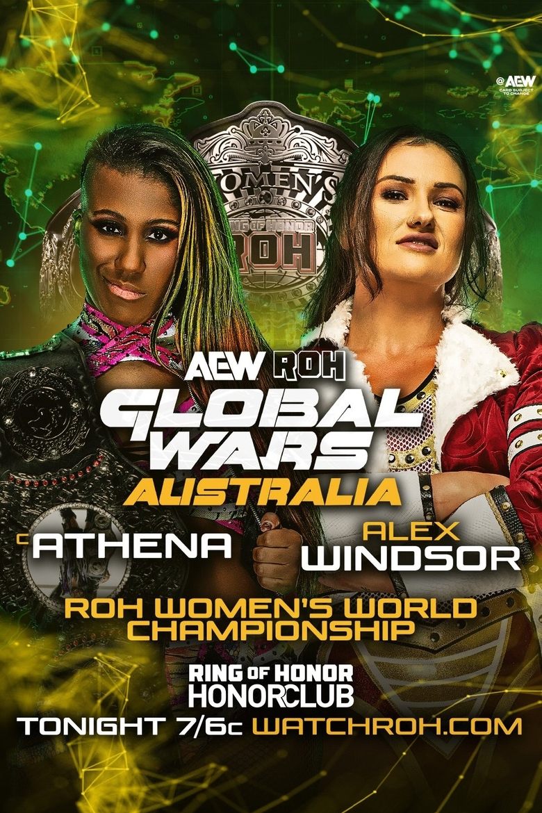 Poster of AEW ROH Global Wars Australia