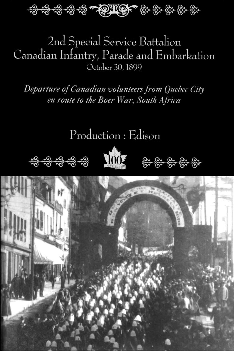 Poster of 2nd Special Service Battalion, Canadian Infantry, Parade and Embarkation