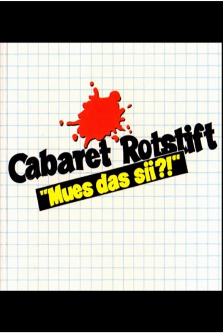Poster of Cabaret Rotstift Mues das sii