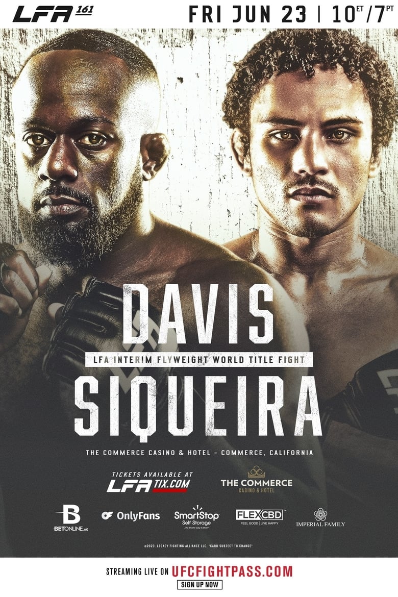 Poster of LFA 161: Davis vs. Siqueira