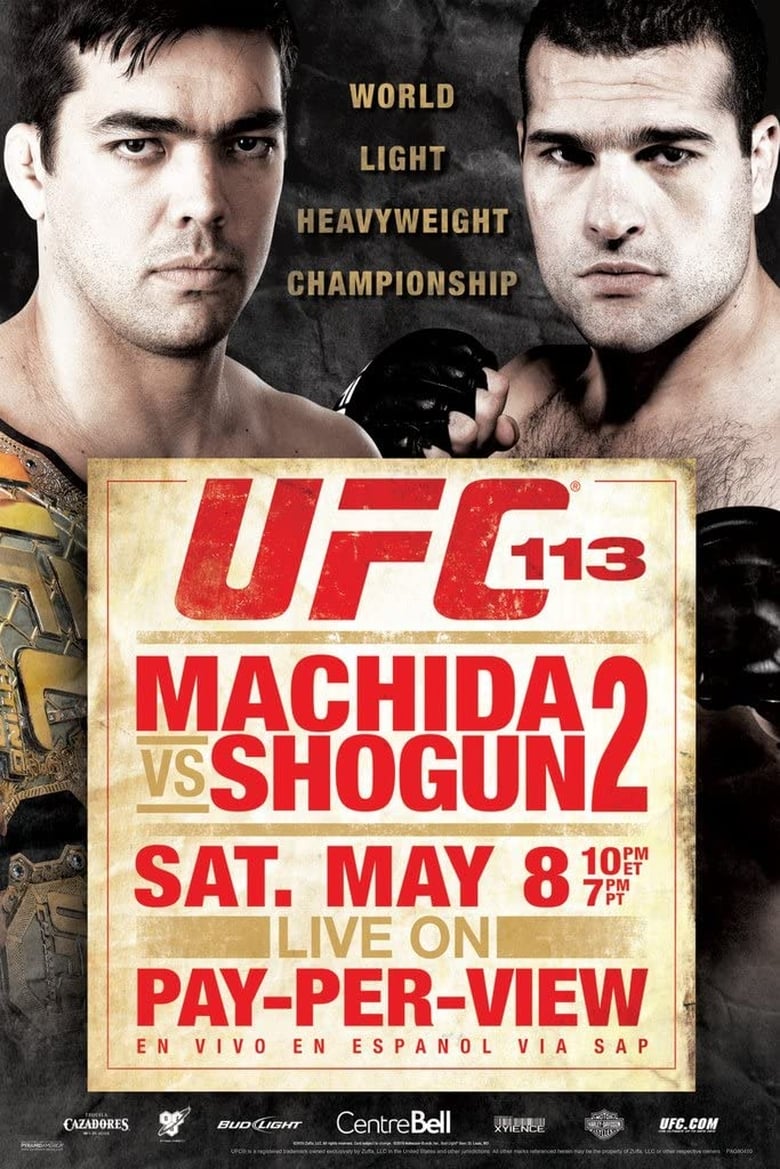 Poster of UFC 113: Machida vs. Shogun 2