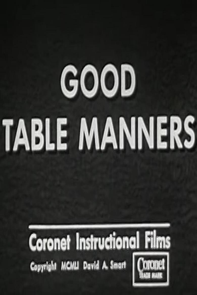 Poster of Good Table Manners