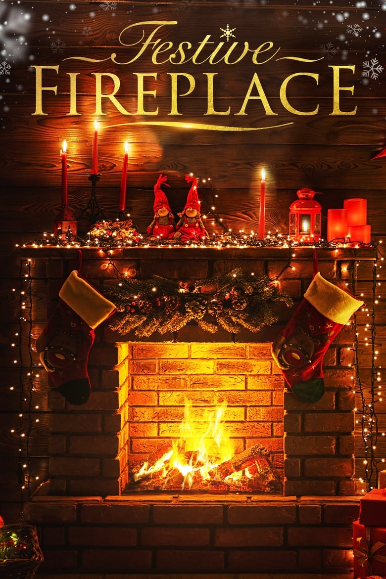 Poster of Festive Fireplace