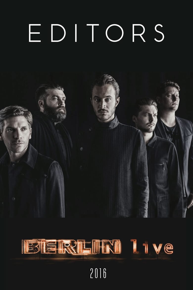 Poster of Editors - Berlin Live