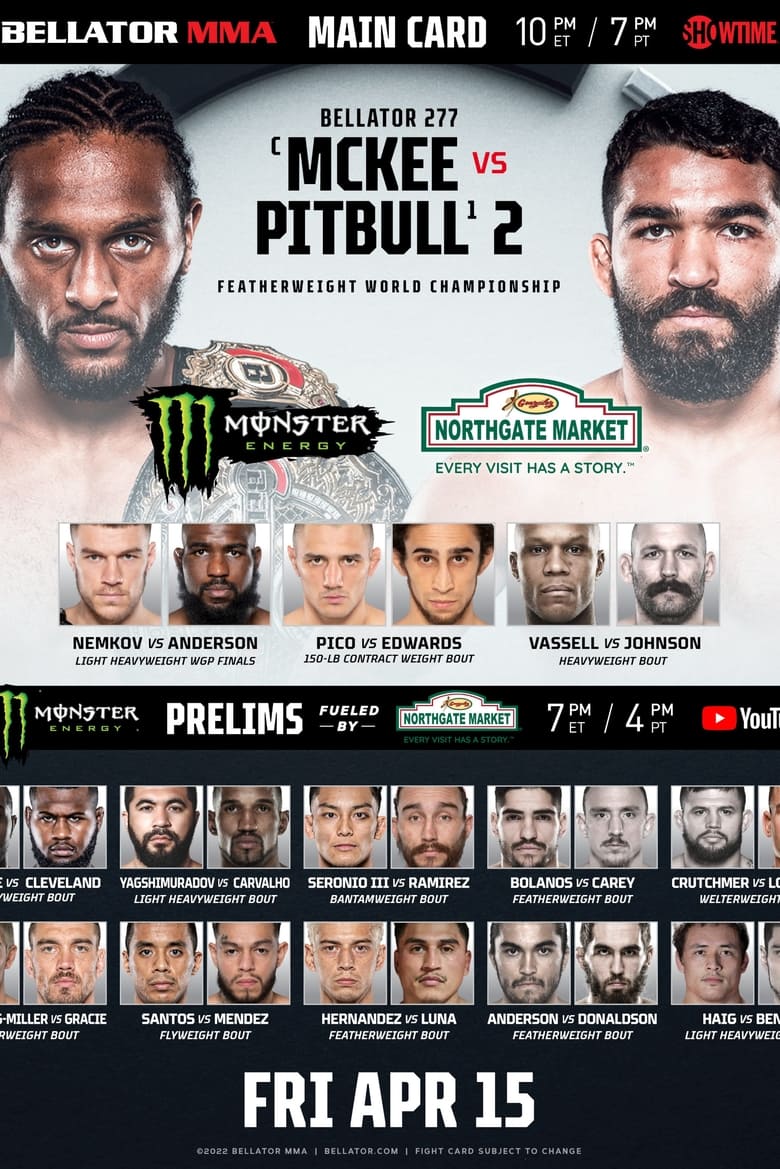 Poster of Bellator 277: McKee vs. Pitbull 2